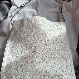 Calvin Klein White Shoulder Bag